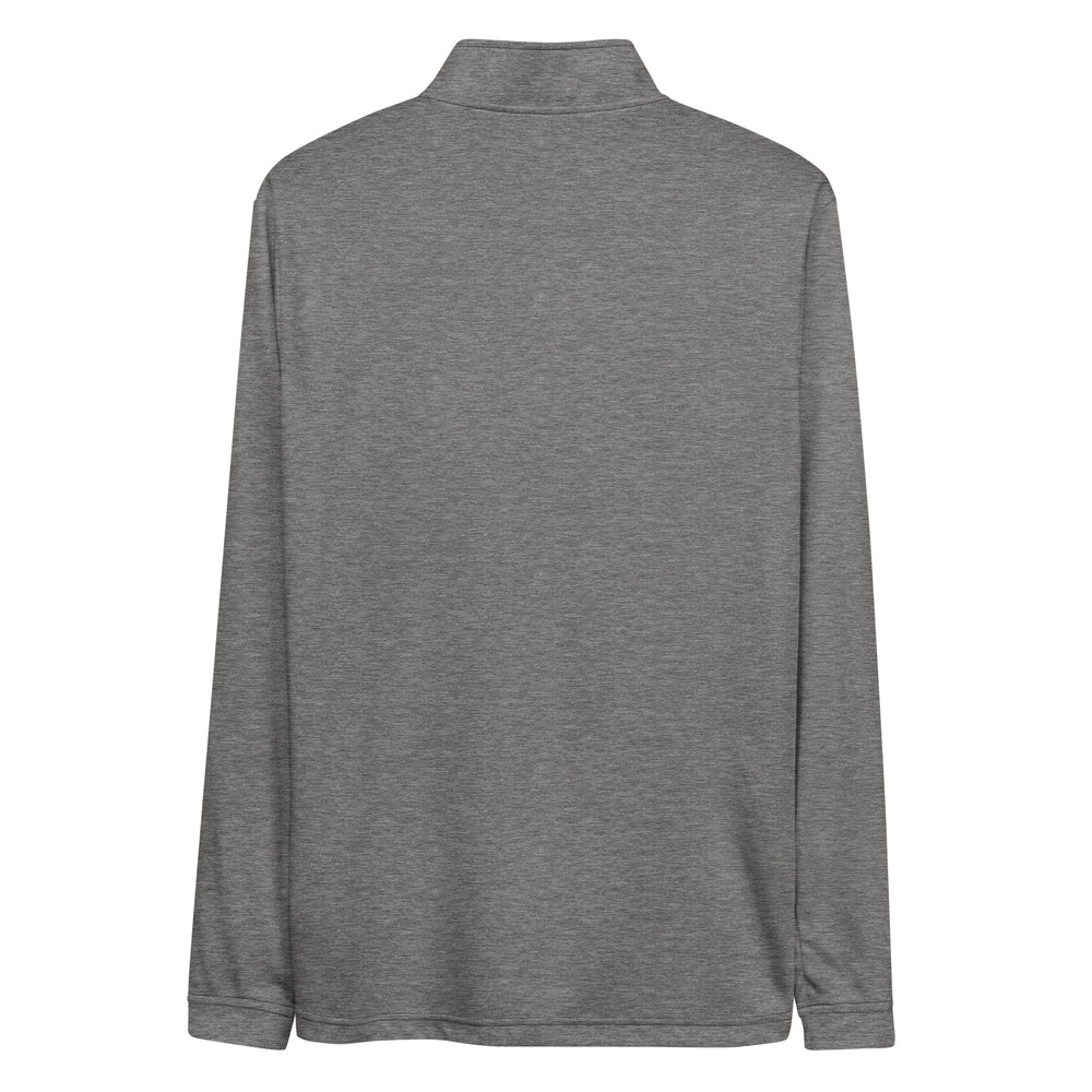 Delta Upsilon Adidas Quarter Zip Pullover In Grey