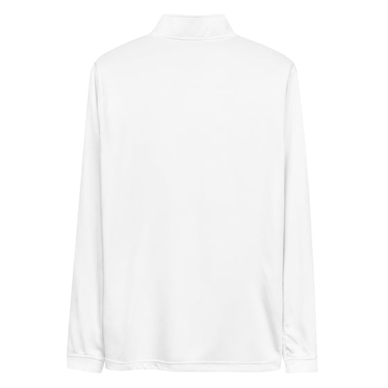 DU Adidas Quarter Zip Pullover in White