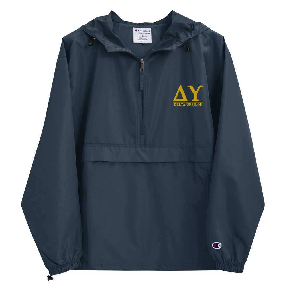 
                      
                        Delta Upsilon Embroidered Champion Packable Jacket
                      
                    