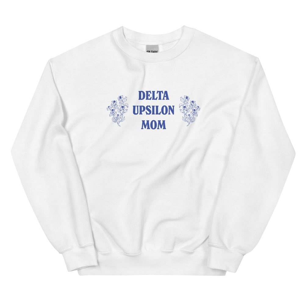 DU Mom Crewneck in White