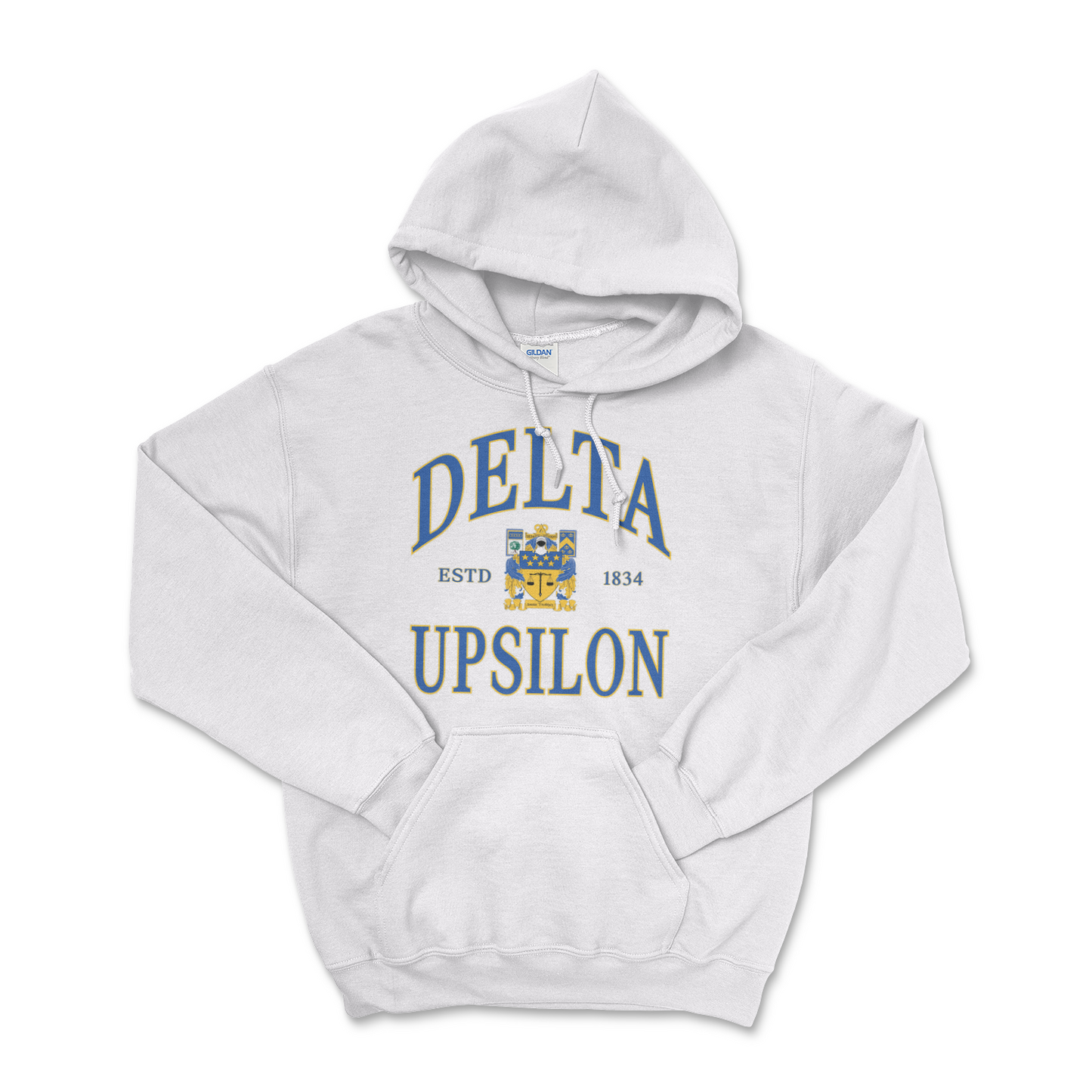 Delta Upsilon Vintage Crest Hoodie