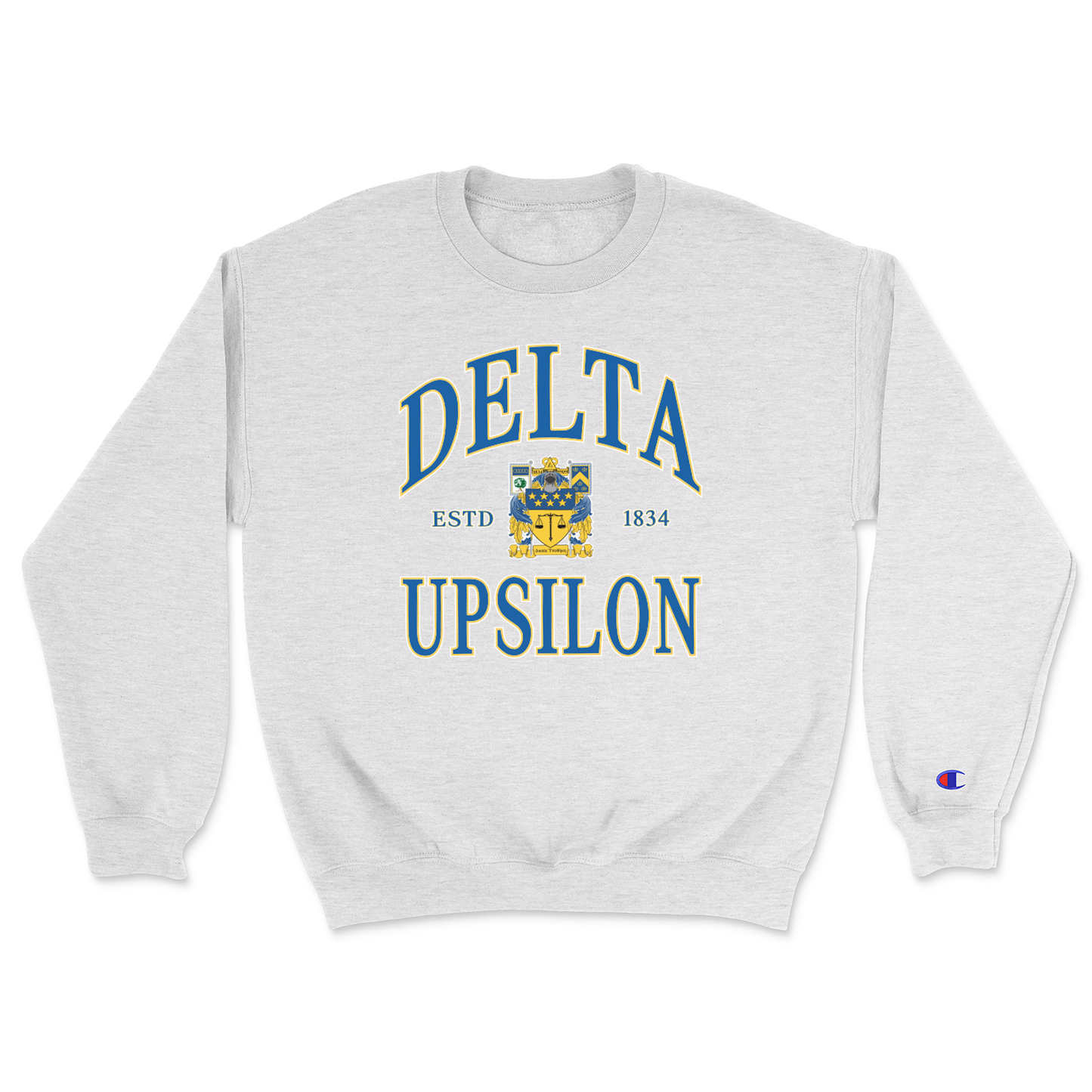 Delta-Upsilon-Crewneck-Classic-Grey-Sweatshirt