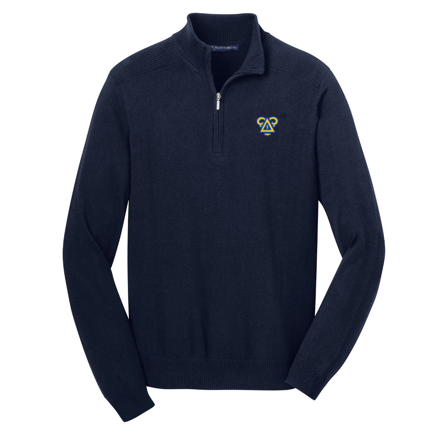 Delta Upsilon Badge 1/2-Zip Sweater